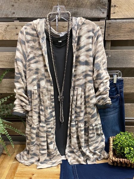 

Multicolor Long Sleeve Cotton-Blend Cardigan, Cardigans