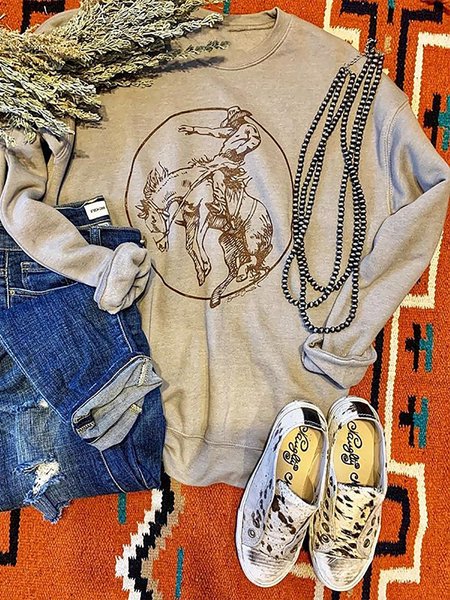 

Gray Casual Cartoon Sweatshirt, Hoodies & Sweatshirts