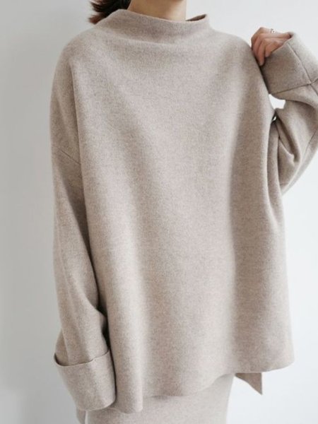 

Semplice Maglione Beige Cotone, Blouses & Shirts