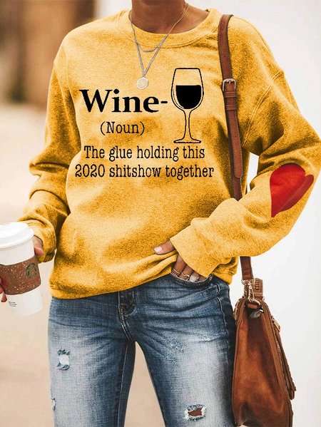 

Long Sleeve Cotton-Blend Sweatshirts, Yellow, Sweatshirts & Hoodies