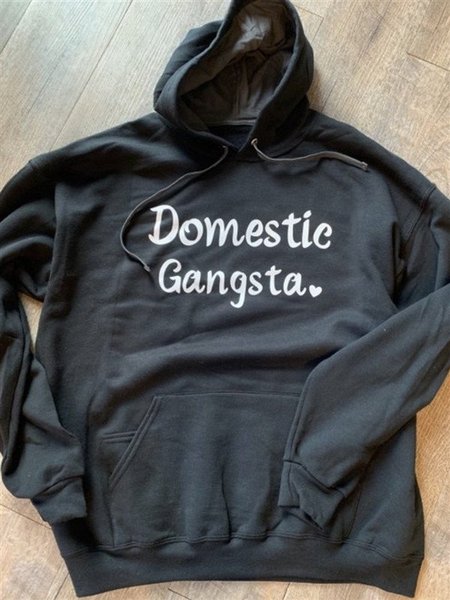 

Basic Hoodie Cotton-Blend Men's Fashion Print Sweatshirt, Black, Men