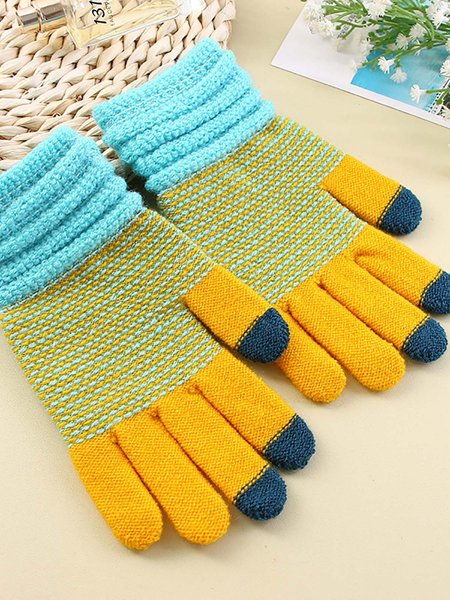 

Mobile Phone Touch Screen Warmth Knitted Gloves, Yellow, Scarves & Gloves
