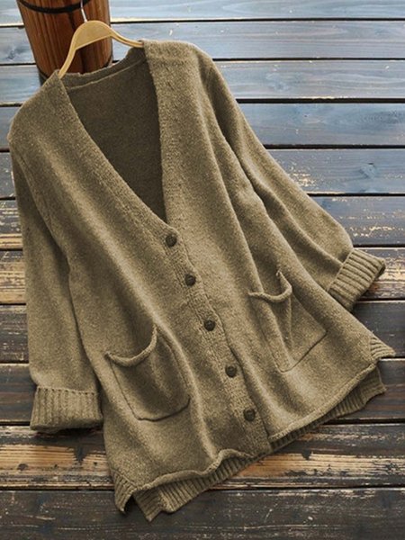 

Coffee Plain Vintage Cotton-Blend Sweater, Sweaters
