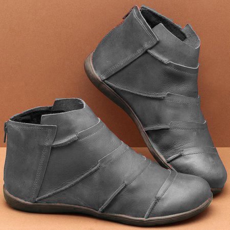 

Stivali con tacco piatto Primavera/Autunno, Grigio, Shoes