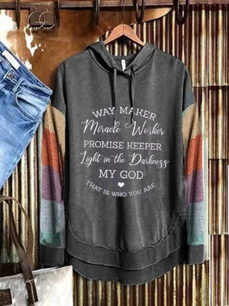 

Gray Printed Long Sleeve Letter Top, Auto-clearance