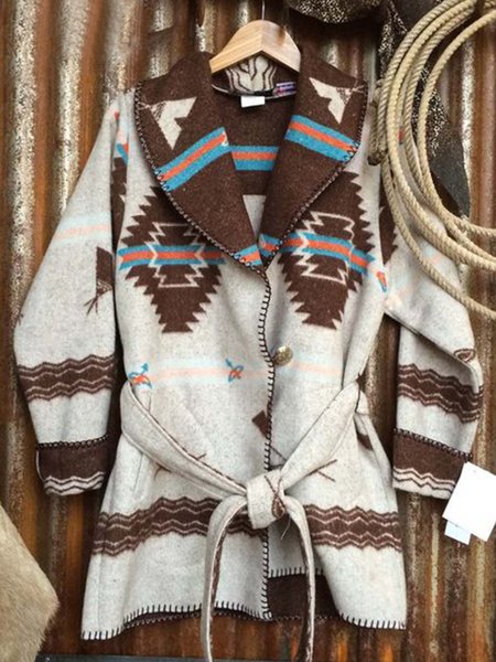 

Brown Long Sleeve Cotton-Blend Sweater, Outerwear
