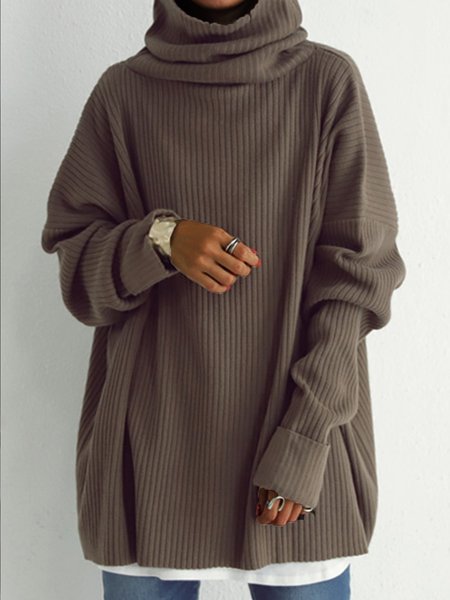 

Brown Cotton-Blend Casual Shift Shirts & Tops, Sweaters