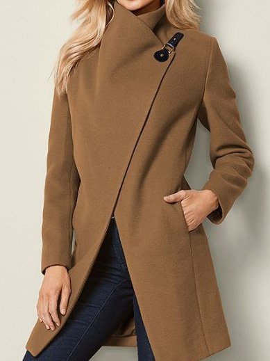 

Casual Turtleneck Jacket, Camel, Jackets