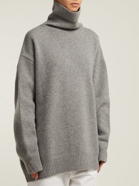 

Work Wool Blend Sweater, Gray, Sweaters