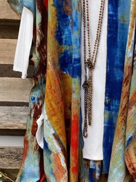 

Tribale Maniche Corte Vintage Giubbotto, Come immagine, Outerwear