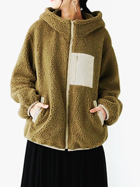 

Shift Long Sleeve Hoodie Jacket, Army green, Coats
