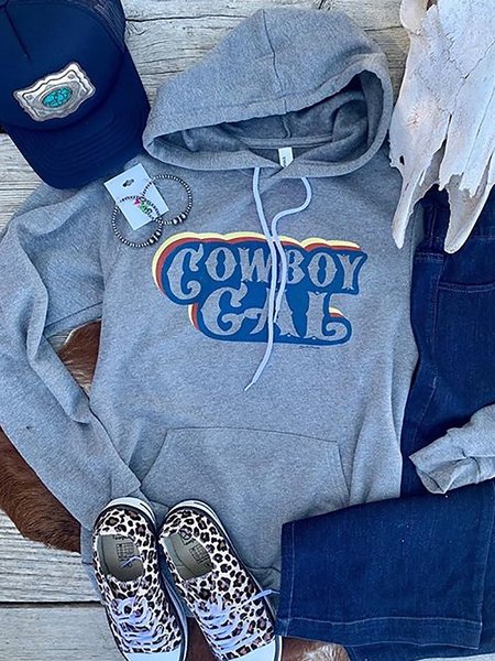 

Gray Long Sleeve Hoodie Sweatshirt, Hoodies&Sweatshirts