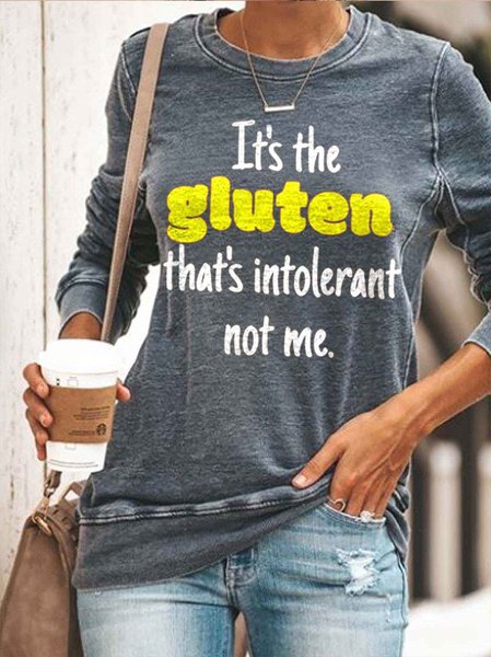 

It's the gluten...Women's sweater, Gray, Hoodies&Sweatshirts