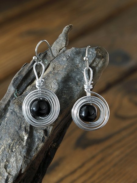 

Silver Alloy Vintage Earrings, Earrings