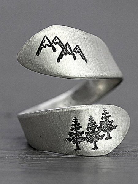 Silver Casual Alloy Rings, Accessories