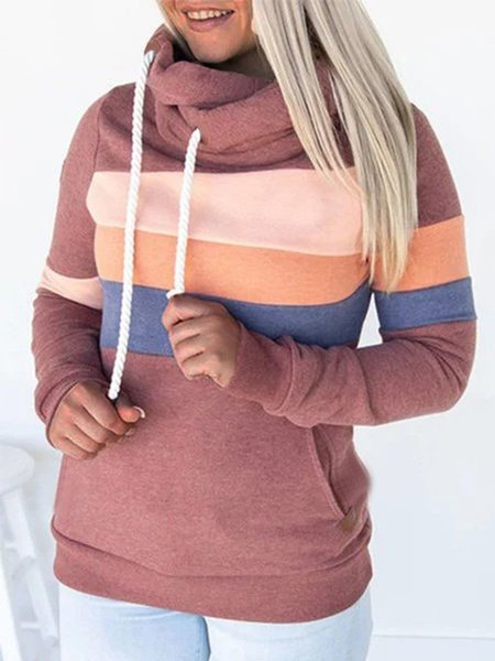 

Multicolor Long Sleeve Paneled Casual Solid Sweatshirt, Hoodies&Sweatshirts