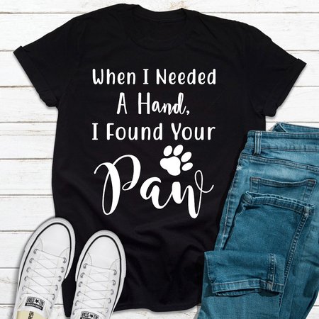 

When I Needed A Hand ,Women's T-shirt, Black, T-shirts