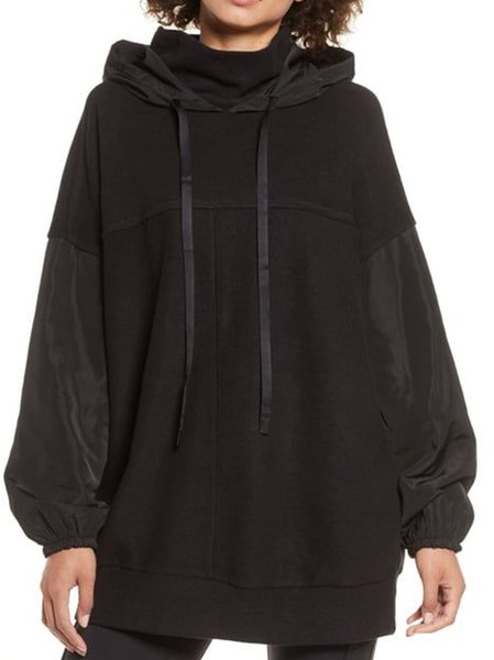 

Shift Solid Hoodie Long Sleeve Sweatshirts, Black, Sweatshirts & Hoodies