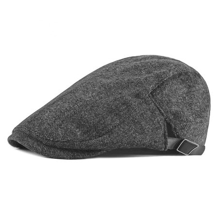 Men Pattern Berets, Deep gray, Men Hats &Scarves&Gloves