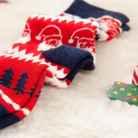 

Casual autumn and winter adult socks factory direct Christmas parent-child socks for men and women & Socks, Red-santas, Socks