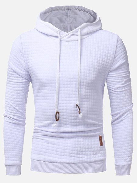 

Plain Casual Sweatshirt, White, Hoodies&Sweatshirts