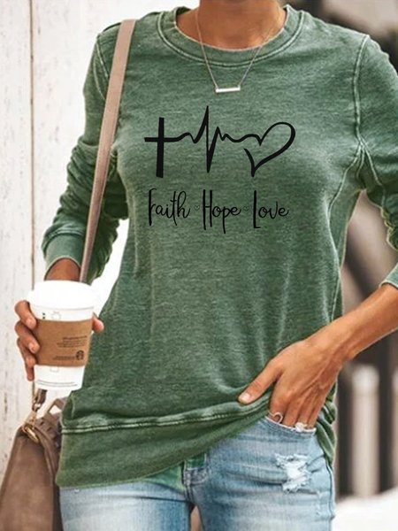 

Printed Simple Shirts & Tops, Green, Hoodies & Sweatshirts