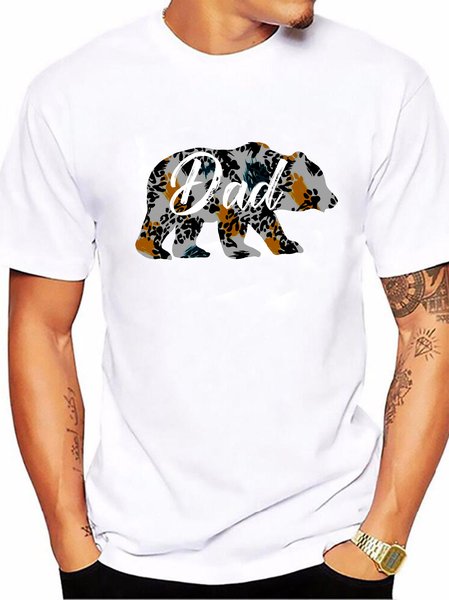 

Dad Bear T-Shirt, White, T-shirts