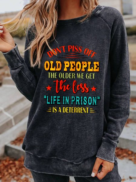

Black Casual Cotton Crew Neck Sweatshirt, Hoodies & Sweatshirts