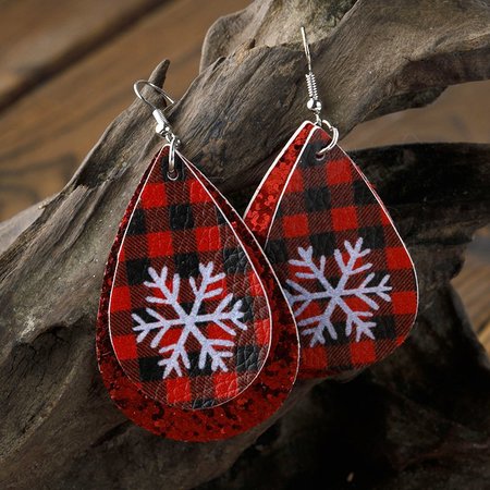 Pu Earrings, White, Earrings