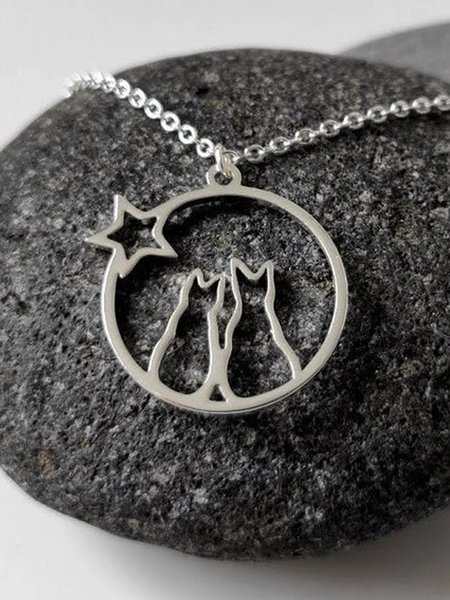 

Alloy Necklace, Silver, Necklaces