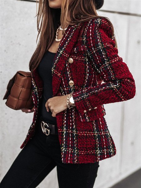 

Sweet Lapel Jacket, Red, Blazers