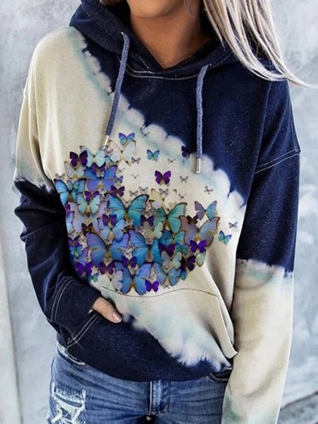

Striped Vintage Cotton-Blend Sweatshirt, Blue, Sweatshirts & Hoodies