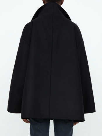 

Long Sleeve Simple Jacket, Black, Coats