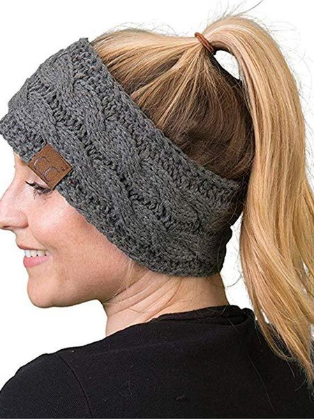 Autumn And Winter fashion hairpin ski cap handmade knitted headband