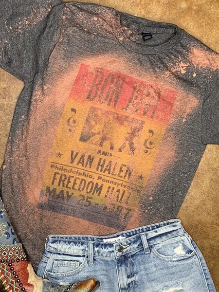 

Cotton-Blend Vintage Shirts & Tops, Gray, T-shirts