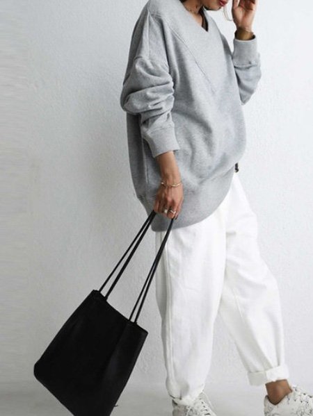 

Solid Statement Sweatshirts, Light gray, Sweatshirts & Hoodies