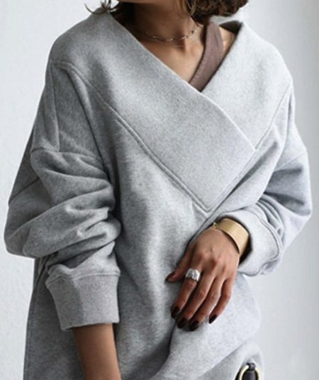

Solid Statement Sweatshirts, Light gray, Hoodies & Sweatshirts