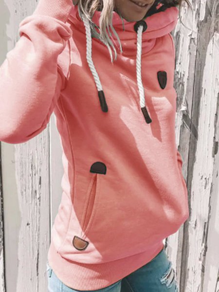 

Felpa Verde Casuale Maniche Lunghe Misto Cotone, Rosa, Hoodies & Sweatshirts
