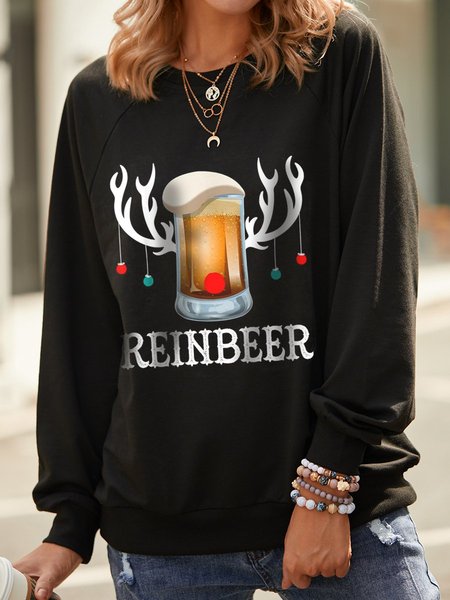 Funny Reinbeer Christmas Gifts T-shirt For Men, Black, Hoodies&Sweatshirts