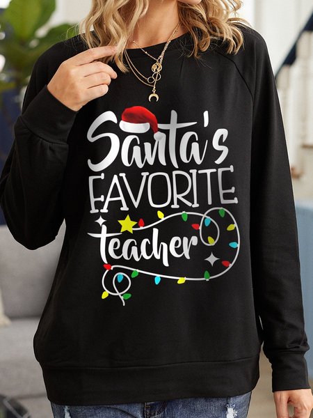 

Santa's Favorite Teacher Christmas Teacher T-Shirt,Teacher Shirt, Teacher Christmas Shirt Shirts For Women, Womens Clothing, Christmas, Black, Hoodies&Sweatshirts