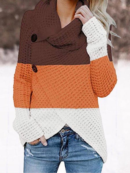 

Long Sleeve Buttoned Vintage Sweater, Coffee, Sweaters