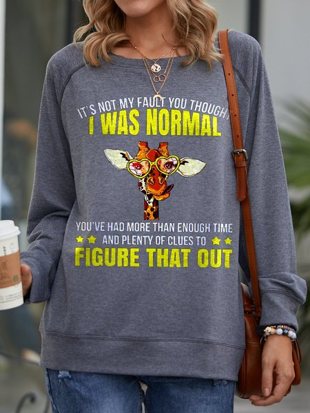 

You think I’m normal, it’s not my fault, pullover, shirt, Gray, Hoodies&Sweatshirts