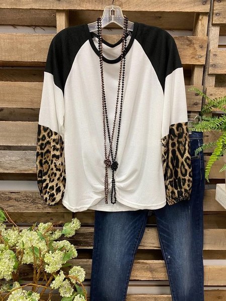 

Casual O-Neck Shirts & Tops, White, Tops