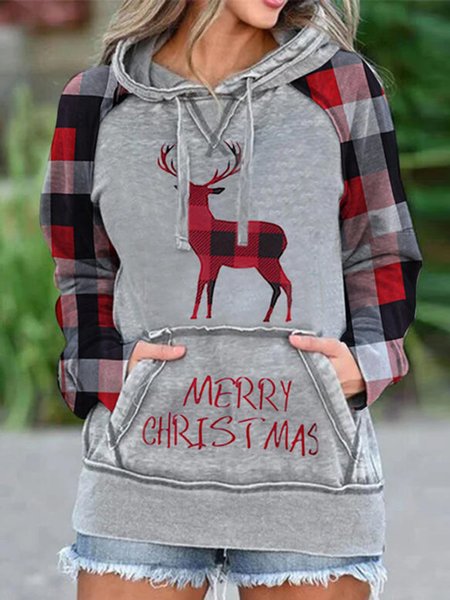 

Animal Print Long Sleeves Christmas Sweatshirts, Red, Hoodies & Sweatshirts