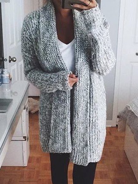 

Shift Casual Acrylic Outerwear, Gray, Knitwear & Sweaters