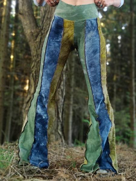 Vintage Cotton Pants, Green, Winter Clearance