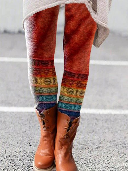 Pantaloni Misto Cotone, Arancia, Leggings