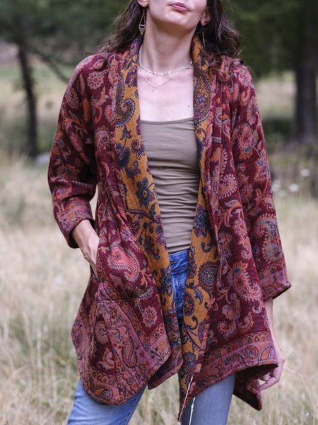 

Cashmere Casual Jacket, Red brown, Cardigans