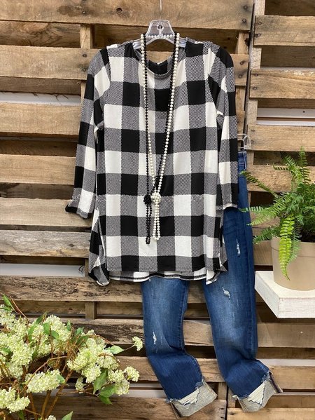 

Casual Long Sleeve Shirts & Tops, Black, Tops