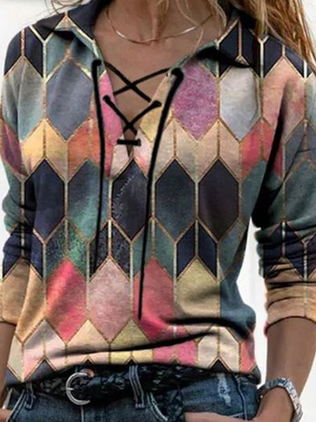 

Vintage Printed Shirts & Tops, Multicolor, Tops